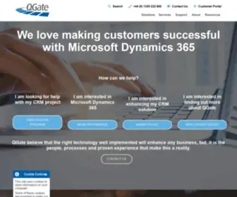 Qgate.co.uk(Custom CRM Development & Automation) Screenshot