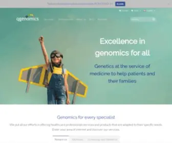 Qgenomics.com(Genomics for human health) Screenshot