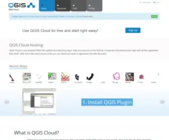 Qgiscloud.com(QGIS Cloud) Screenshot