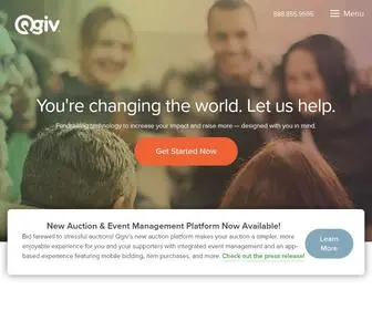 Qgiv.com(Accept Donations Online) Screenshot