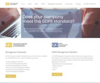 QGstandards.co.uk(QG Management Standards) Screenshot