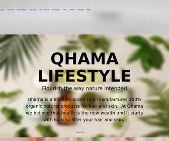 Qhamalifestyle.com(Natural Products) Screenshot