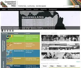 Qhatlas.com.au(Queensland Historical Atlas) Screenshot