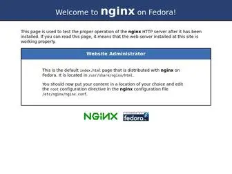 Qhimg.com(Test Page for the Nginx HTTP Server on Fedora) Screenshot