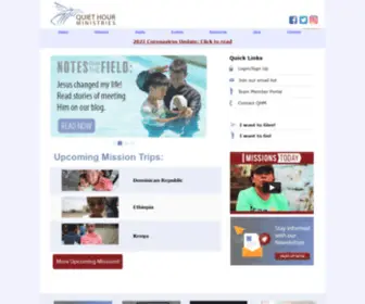 Qhministries.org(Quiet Hour Ministries) Screenshot
