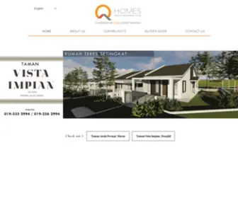 Qhomes.com.my(Building affordable houses for average Malaysians) Screenshot