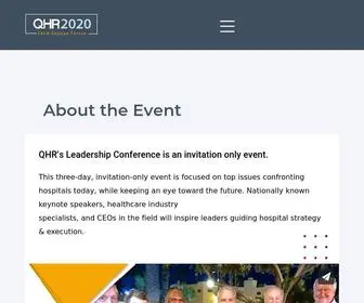 QHR2020.com(QHR Leadership Conference) Screenshot