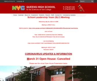 QHSS.org(Queens High School for the Sciences at York College) Screenshot
