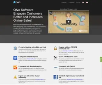 Qhub.com(Question and Answer Software) Screenshot