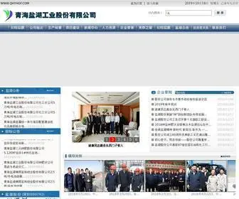 QHYHGF.com(青海盐湖工业股份有限公司) Screenshot