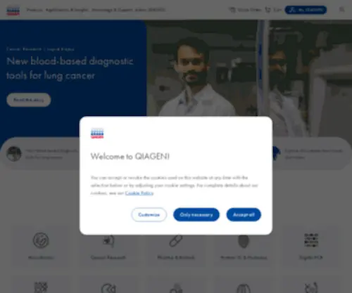 Qiagen.com(Sample to Insight) Screenshot