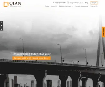 Qian.co.in(Qian Insurance Broking) Screenshot