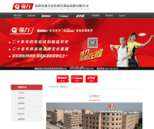 Qiangli.com(强力体育用品) Screenshot