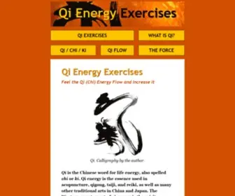 Qienergyexercises.com(Qi Energy Exercises) Screenshot