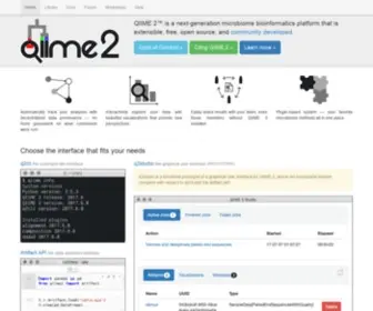 Qiime2.org(QIIME 2) Screenshot