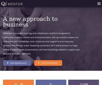 Qimentor.com(QiMentor Online Business Learning Platform) Screenshot