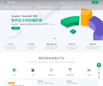 Qingcloud.com(第一家混合云上市公司) Screenshot