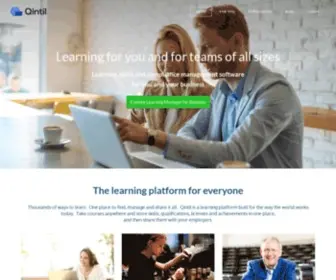 Qintil.com(Qintil Learning) Screenshot