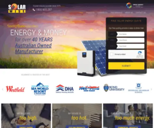 Qis.com.au(Tap into the renewable energy revolution in Australia with a solar power system) Screenshot