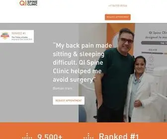 Qispine.com(Spine Clinic) Screenshot