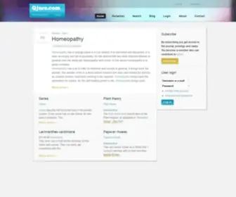 Qjure.com(Homeopathy wiki) Screenshot