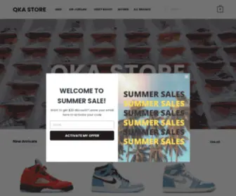 QkaStore.com(Best Quality Sneakers QKA Store) Screenshot