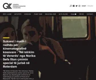 QKK-RKS.com(Qendra Kinematografike e Kosovës (QKK)) Screenshot