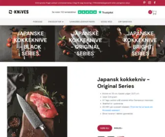 Qknives.dk(Kvalitets kokkeknive og tilbehør) Screenshot