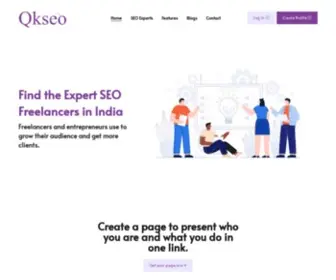 Qkseo.in(Find the Expert SEO Freelancers in India) Screenshot