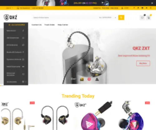 QKzheadphone.com(Official Store) Screenshot