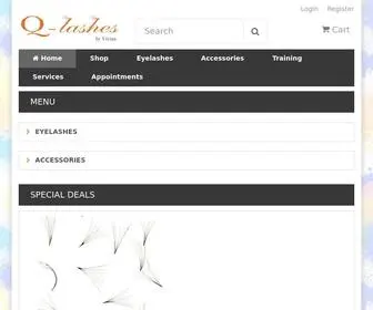 Qlashes.com(Q Lashes) Screenshot