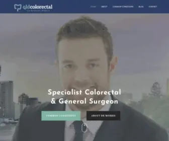 QLdcolorectal.com.au(Dr Bradley Morris is a Colorectal Surgery doctor based in South East Queensland) Screenshot