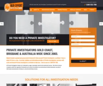 QLdcovertpi.com.au(Licensed Private Investigators Brisbane and Gold Coast) Screenshot