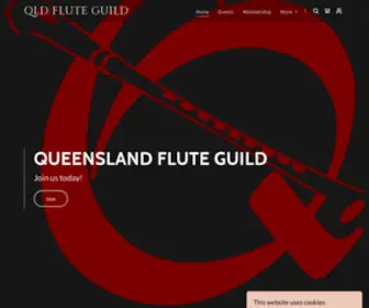 QLDfluteguild.com.au(Home Page) Screenshot