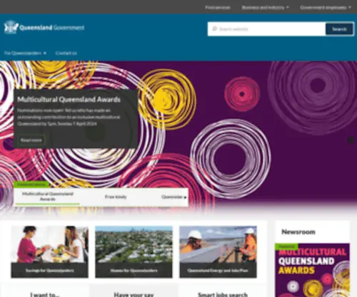QLD.gov.au(Queensland Government) Screenshot