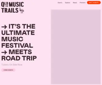 QLdmusictrails.com(Queensland Music Trails) Screenshot