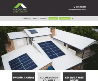 QLDsheetmetal.com.au(Queensland Sheet Metal & Roofing Supplies) Screenshot