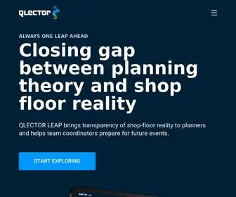 Qlector.com(Next-Gen of AI Production Planning, Scheduling, and Optimization) Screenshot