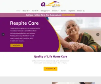 Qlifehomecare.co.uk(Home Care) Screenshot