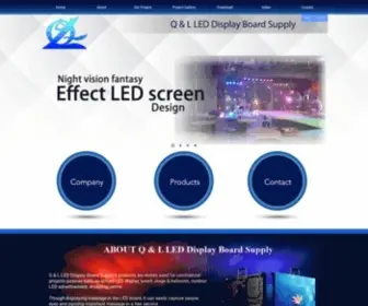 Qlleddisplay.com(Q & L LED Display Board Supply) Screenshot