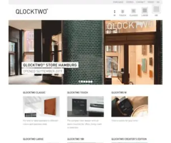 Qlocktwo.com(Zeit in Worten) Screenshot