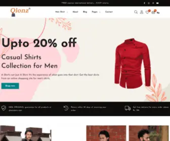 QlonzStore.com(Online Shopping Site for Men Shirts Fashion) Screenshot