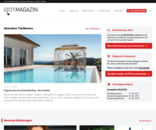 QM-Magazin.de(Das Immobilienmagazin für Bauen) Screenshot