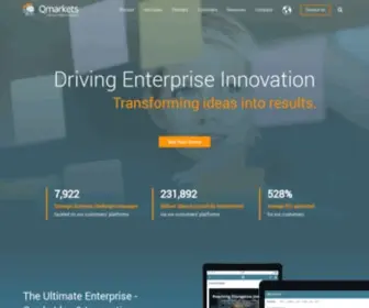 Qmarkets.net(Qmarkets Idea Management & Innovation Management Software) Screenshot