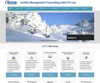 Qmci.in(Quality Management Consulting India) Screenshot