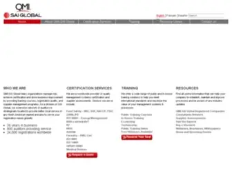 Qmi-SaiGlobal.com(Audit & Certification) Screenshot