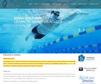 Qmotion.com.qa(Doha Dolphins Sports Club) Screenshot