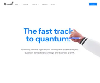 Qmunity.tech(Training the Next Generation Quantum Workforce) Screenshot