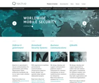 Qnective.com(High security technology company) Screenshot