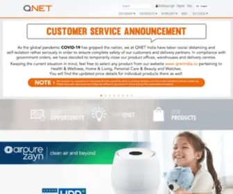Qnetindia.in(QNET is a dynamic wellness and lifestyle company) Screenshot